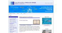 Desktop Screenshot of fucinadelleidee.eu